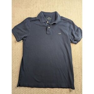 Vineyard Vines Mens Polo Shirt Size S‎ Short Sleeve Navy Blue Slim Fit